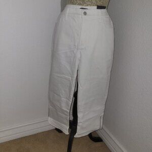 NYDJ Lift Tuck Ariel Crop White Denim Jean 14 NWT
